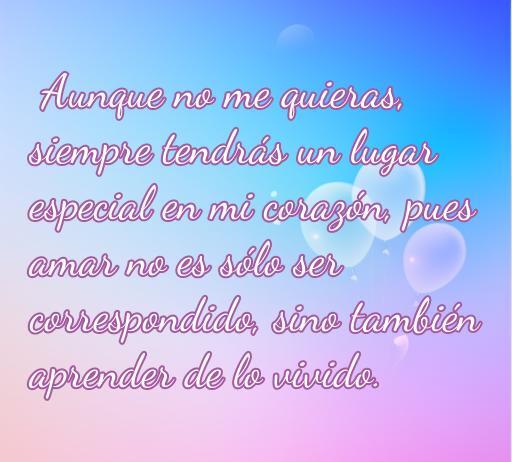 Frase conmovedora sobre el amor no correspondido que refleja la profundización de los sentimientos, ideal para quienes buscan consuelo en el desamor. Incluye palabras claves como 'amor', 'no correspondido', 'frase de amor', y 'cincuenta frases de amor'.