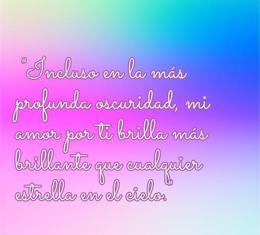 Frase inspiradora de amor en un fondo suave, que expresa que el amor brilla incluso en la oscuridad, perfecta para artículos sobre frases de amor a la oscuridad y reflexión emocional.