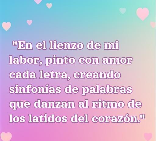 Frase inspiradora sobre el amor a la profesión, destacando la conexión entre el trabajo y el corazón, ideal para reflexionar sobre la pasión en el ámbito laboral.