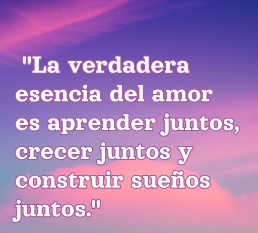 Frase inspiradora sobre el amor hacia los alumnos: 'La verdadera esencia del amor es aprender juntos, crecer juntos y construir sueños juntos.' Perfecto para ilustrar el vínculo entre maestros y estudiantes.