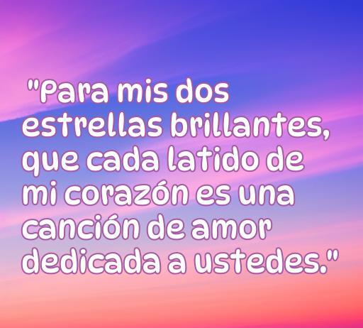 Frase de amor dedicada a mis dos hijas que expresa lo valiosas que son en mi vida, acompañada de un hermoso fondo de atardecer. Frases inspiradoras, amor familiar, hijas, cariño.