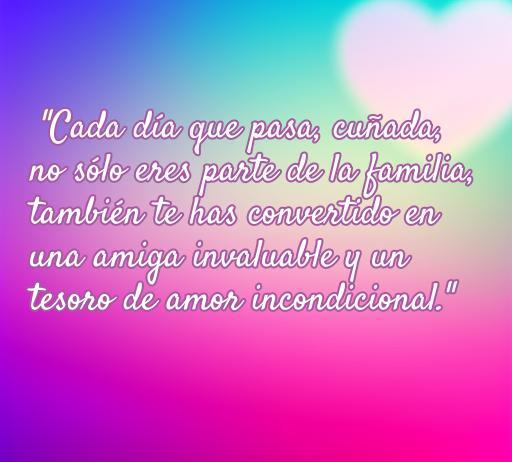 Frases de amor para una cuñada
