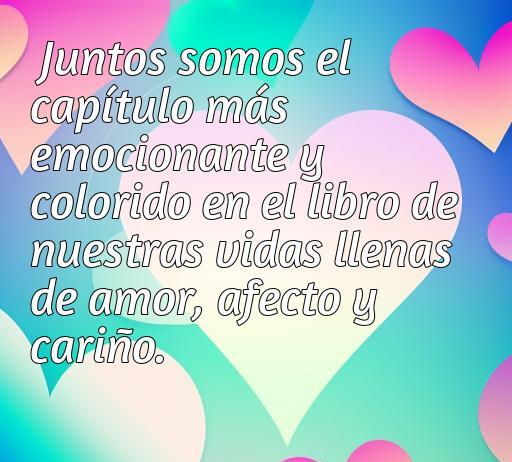 Frase emocional sobre amor, afecto y cariño, ideal para el artículo Frases de Amor, reflejando la belleza de la vida en pareja.