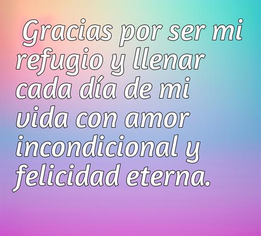 Frase de amor y agradecimiento a la pareja: 
