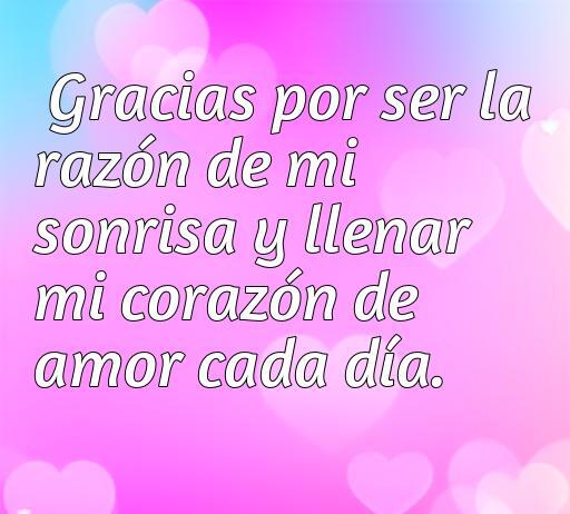 Frase de amor y agradecimiento sobre la importancia de una persona en la vida, ideal para inspirar con Frases de amor cortas
