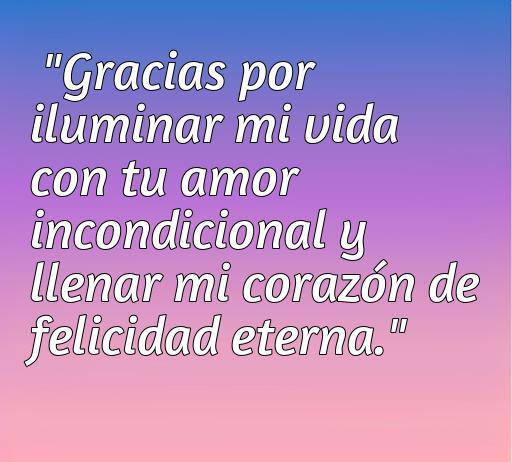 Frase de amor y agradecimiento que expresa el impacto positivo del amor en la vida. Optimizada para SEO con palabras clave como 'frases de amor', 'agradecimiento' y 'amor eterno'.