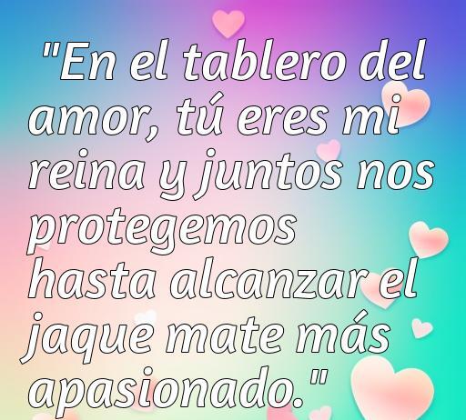 Cita romántica sobre el amor y el ajedrez: 