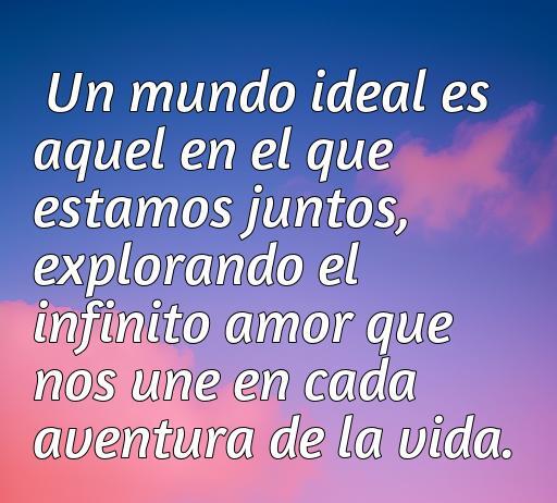 Frase de amor inspirada en Aladino que expresa la conexión infinita entre dos personas en su viaje juntos por la vida.