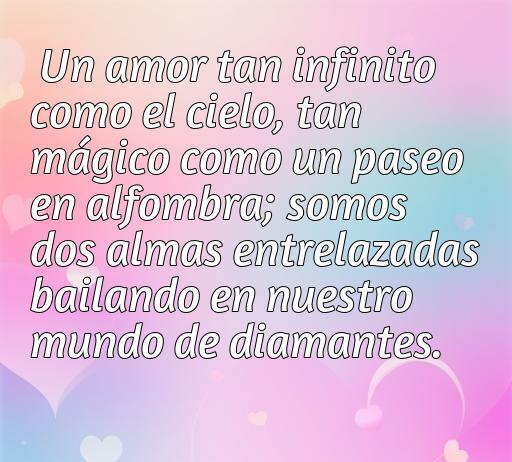 Frase romántica inspirada en Aladino que expresa un amor infinito y mágico, ideal para amantes de las frases de amor de Aladdin.