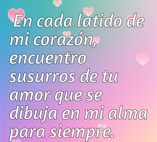 Frase de amor que expresa la conexión profunda entre dos almas, destacando la esencia del amor eterno. Ideal para compartir en redes sociales y páginas de citas románticas.