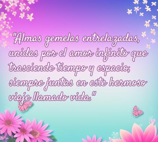 Frase inspiradora sobre almas gemelas que expresa el amor eterno y la conexión profunda entre dos seres, ideal para ilustrar el artículo sobre Frases de amor para almas gemelas.
