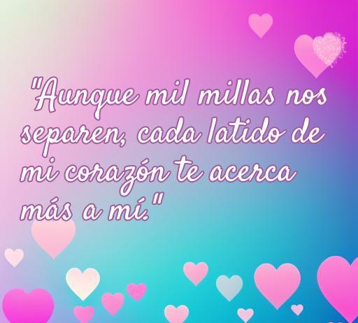 Frase romántica sobre amor a distancia: 
