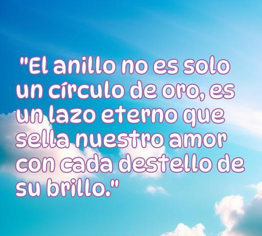 Frases de amor: anillo de compromiso