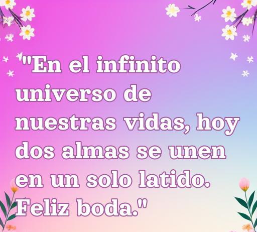 Frases de amor para boda en WhatsApp