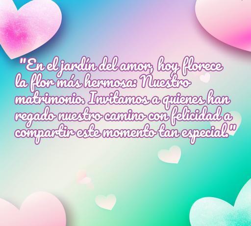 frases de amor boda para whatsapp Frase romántica para boda en WhatsApp: