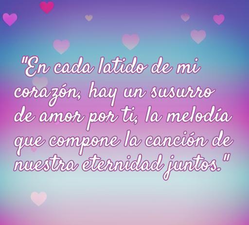 Frase romántica de amor para dedicar a mi novio, destacando los sentimientos profundos y la conexión eterna entre parejas. Perfecta para compartir en el contexto de frases de amor.