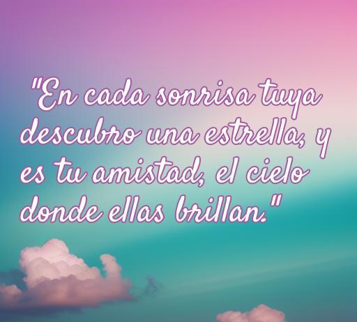 Frase inspiradora sobre la amistad y el amor, destacando la importancia de la conexión emocional entre amigas. Ideal para compartir frases bonitas de amor para una amiga.