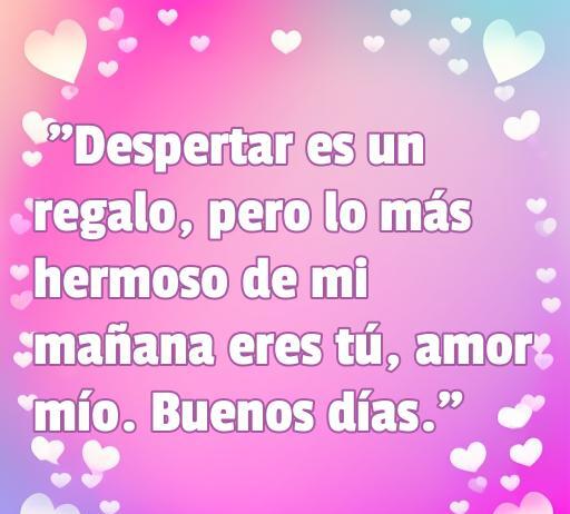 frases de amor buen dias romántica Frase romántica sobre el amor y la belleza de despertar junto a la persona amada, ideal para desear buenos días. Incluye palabras clave para SEO: frases de amor, buenos días románticos, citas románticas.