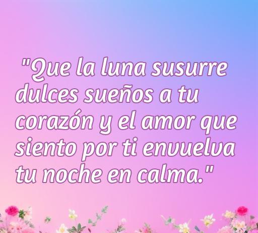 Frases de amor para buenas noches