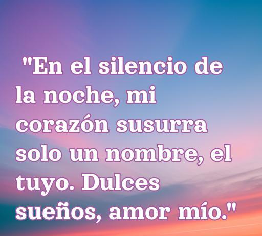 Frases de amor buenas noches