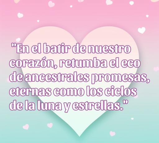 Frase céltica de amor sobre promesas eternas y el vínculo del corazón, ideal para inspirar y expresar sentimientos románticos en contextos de amor.