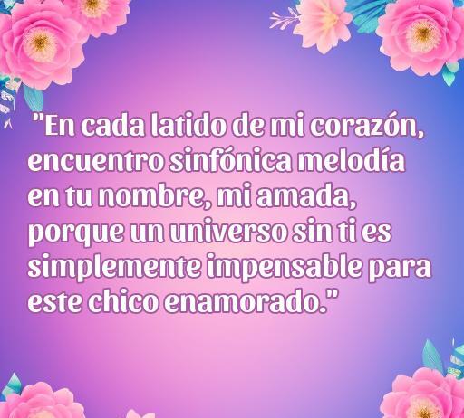 frases de amor chico enamorado Frase de amor expresando los sentimientos profundos de un chico enamorado, con un fondo decorativo de flores. Incluye palabras claves como 'bella frase de amor', 'chico enamorado', y 'frases de amor' para optimizar el SEO.