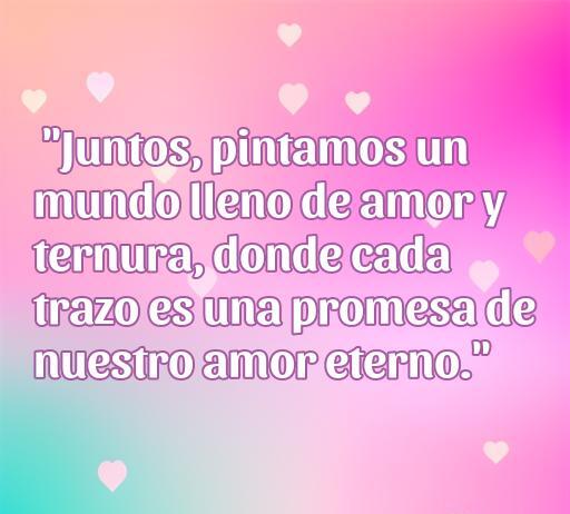 Frase romántica ilustrada que expresa amor y ternura, ideal para inspirar con dibujos tiernos y citas de amor.