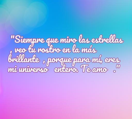 Frase de amor inspiradora con emoticones para compartir en WhatsApp, destacando el amor eterno y la conexión especial entre dos personas. Ideal para enviar a esa persona especial.