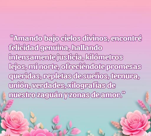 Frase de amor decorada con flores en un fondo pastel, destacando el mensaje sobre la búsqueda de felicidad y unión en el amor, ideal para inspirar a los enamorados y optimizar el SEO con palabras clave como 'frases de amor', 'amor verdadero', 'promesas'.