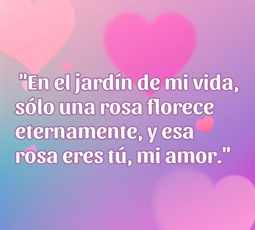 frases de amor con rosa Frase de amor con rosa que expresa el sentimiento profundo de amor eterno, destacando la belleza de una rosa como símbolo del amor, ideal para frases de amor con rosa.