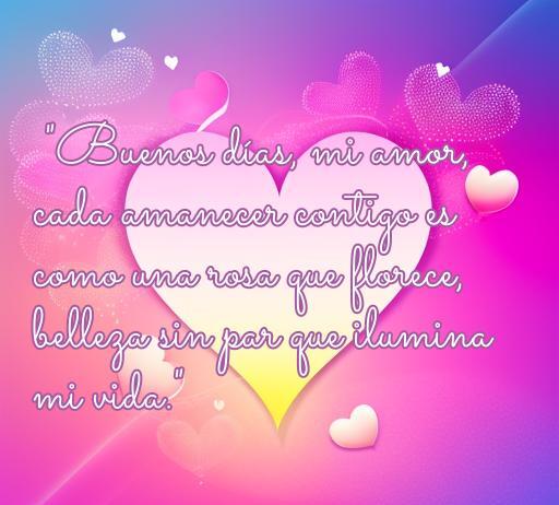 Frases de amor con rosas de buenos días