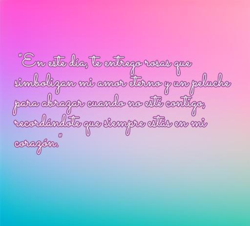 Frase romántica sobre el amor eterno, acompañada de imágenes de rosas y peluches, perfecta para expresar sentimientos hacia la pareja. Ideal para el artículo 'Frases de amor con rosas y peluches'.