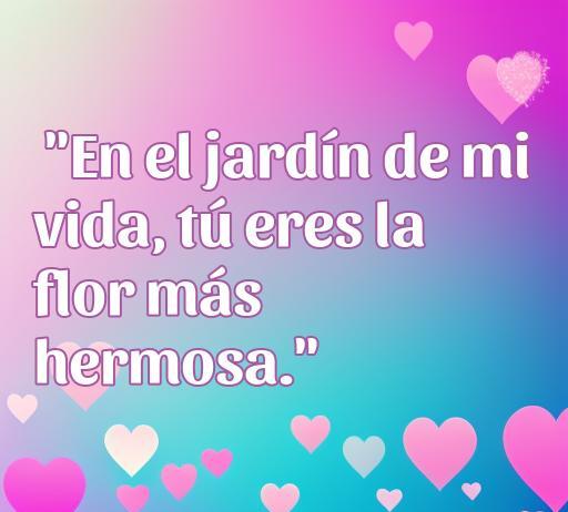 Frase de amor corta y bonita para Instagram: 'En el jardín de mi vida, tú eres la flor más hermosa.' Ideal para compartir mensajes de amor en redes sociales con estilo.
