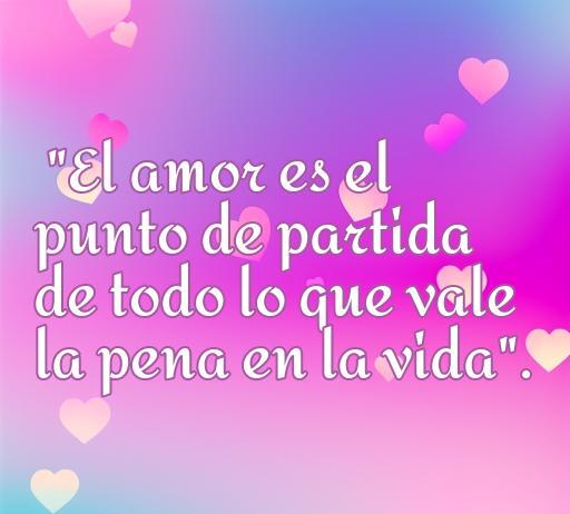 Frase de amor inspiradora de Camilo Echeverry que dice: 'El amor es el punto de partida de todo lo que vale la pena en la vida'. Perfecta para quienes buscan frases de amor que toquen el corazón.