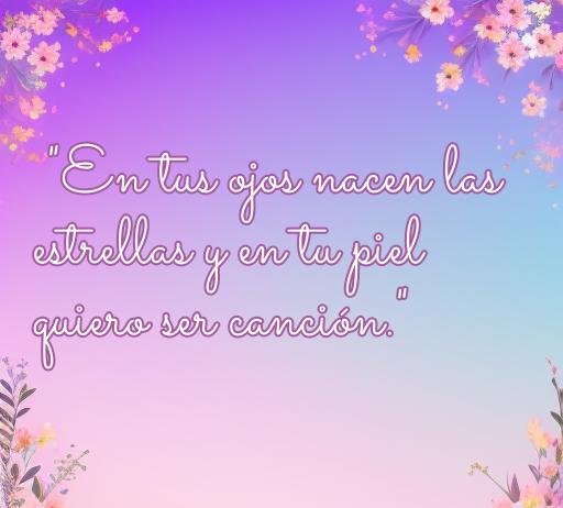 Frase de amor inspirada en la música: 