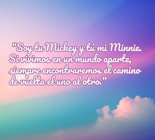 Frase inspiradora de amor de Disney: 