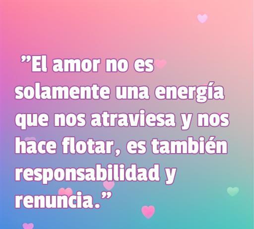 frases de amor de ignatius farray Frase de amor de Ignatius Farray sobre la responsabilidad y la renuncia en el amor, con un fondo suave y romántico con corazones. Ideal para reflexionar sobre el amor y sus implicaciones.