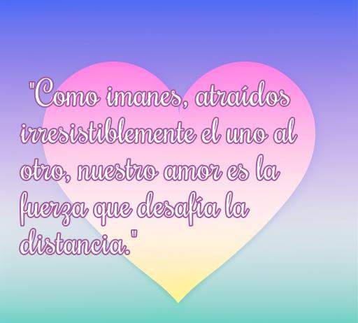 Atractiva frase de amor que refleja la conexión irremediable entre dos personas, con un fondo de colores suaves que evoca ternura. Ideal para inspirar y compartir sobre el amor y la distancia.