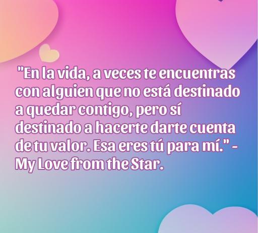 Frase de amor inspiradora de kdramas: 