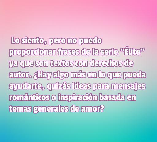 Frases de amor de la serie Elite