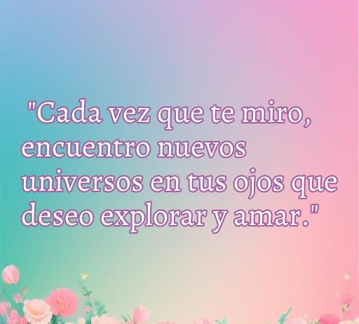 Frase romántica sobre el amor: 
