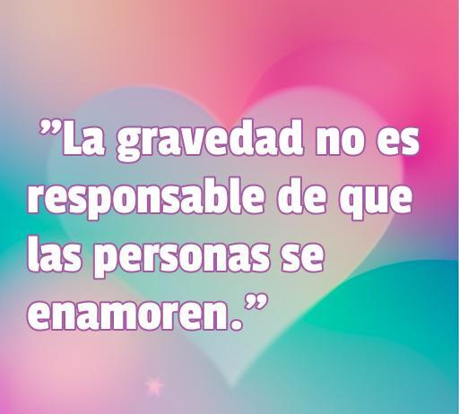 Frase de amor de Newton que dice: 'La gravedad no es responsable de que las personas se enamoren'. Ideal para inspirar a los amantes y resaltar la magia del amor en el artículo 'Frases de Amor de Newton'. Incluye palabras clave como 'frases de amor', 'Newton' y 'amor' para optimización SEO.
