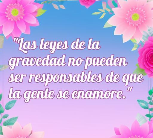 Frase de amor de Newton sobre la gravedad y el enamoramiento, ideal para inspirar a los románticos. Encuentra las cincuenta mejores frases de amor de Newton en fraserosmantica.com.