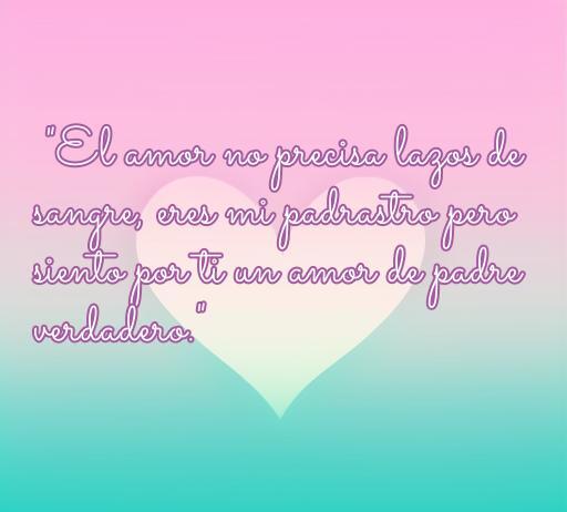 Frase conmovedora sobre el amor de un padrastro destacando la conexión emocional sin la necesidad de lazos de sangre. Ideal para el artículo 'frases de amor de padrastros'.