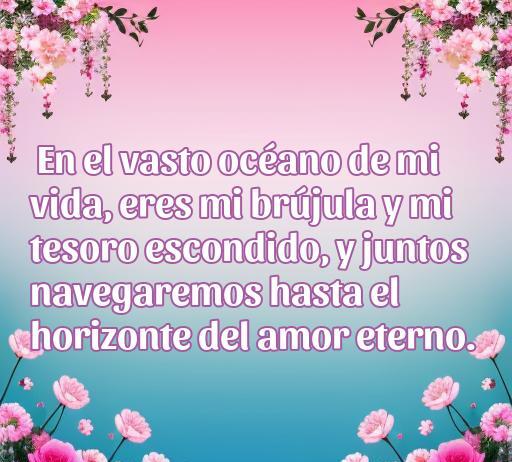 Frase de amor de piratas: 'Eres mi brújula y mi tesoro escondido en el océano de mi vida, juntos navegaremos hacia el horizonte del amor eterno'. Frases románticas de piratas, amor eterno.