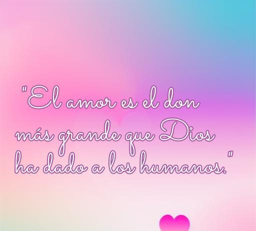 frases de amor de san juan pablo ii Frase inspiradora de amor de San Juan Pablo II que dice 'El amor es el don más grande que Dios ha dado a los humanos', acompañada de un fondo suave y un corazón. Ideal para reflexiones sobre el amor y su significado.