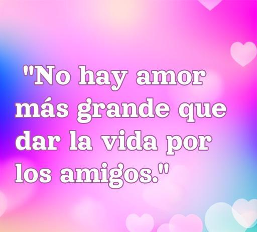 frases de amor de san juan pablo ii Inspiradora frase de amor de San Juan Pablo II que dice: 'No hay amor más grande que dar la vida por los amigos'. Mensaje sobre el amor y la amistad para el artículo sobre frases de amor de San Juan Pablo II.