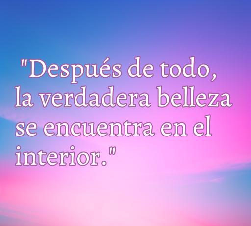 Frase inspiradora de amor de Shrek que dice 'Después de todo, la verdadera belleza se encuentra en el interior.', resaltando el valor del amor y la belleza interior.