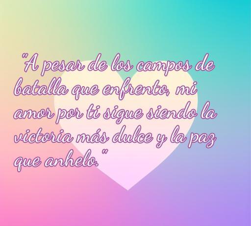 Frase de amor de un militar a su esposa: 'A pesar de los campos de batalla que enfrento, mi amor por ti sigue siendo la victoria más dulce y la paz que anhelo.' Inspiración romántica y frases conmovedoras para parejas militares.