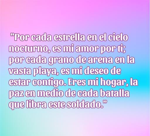 Frase inspiradora de amor de un militar a su esposa, que expresa la conexión emocional y el deseo de estar juntos a pesar de la distancia. Ideal para el artículo 'Frases de Amor de un Militar a su Esposa', resaltando la importancia del amor y el apoyo en tiempos de separación.